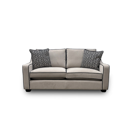 ‘Celine’ Plush Platinum Eb Cp Velvet 2 Seater Sofa