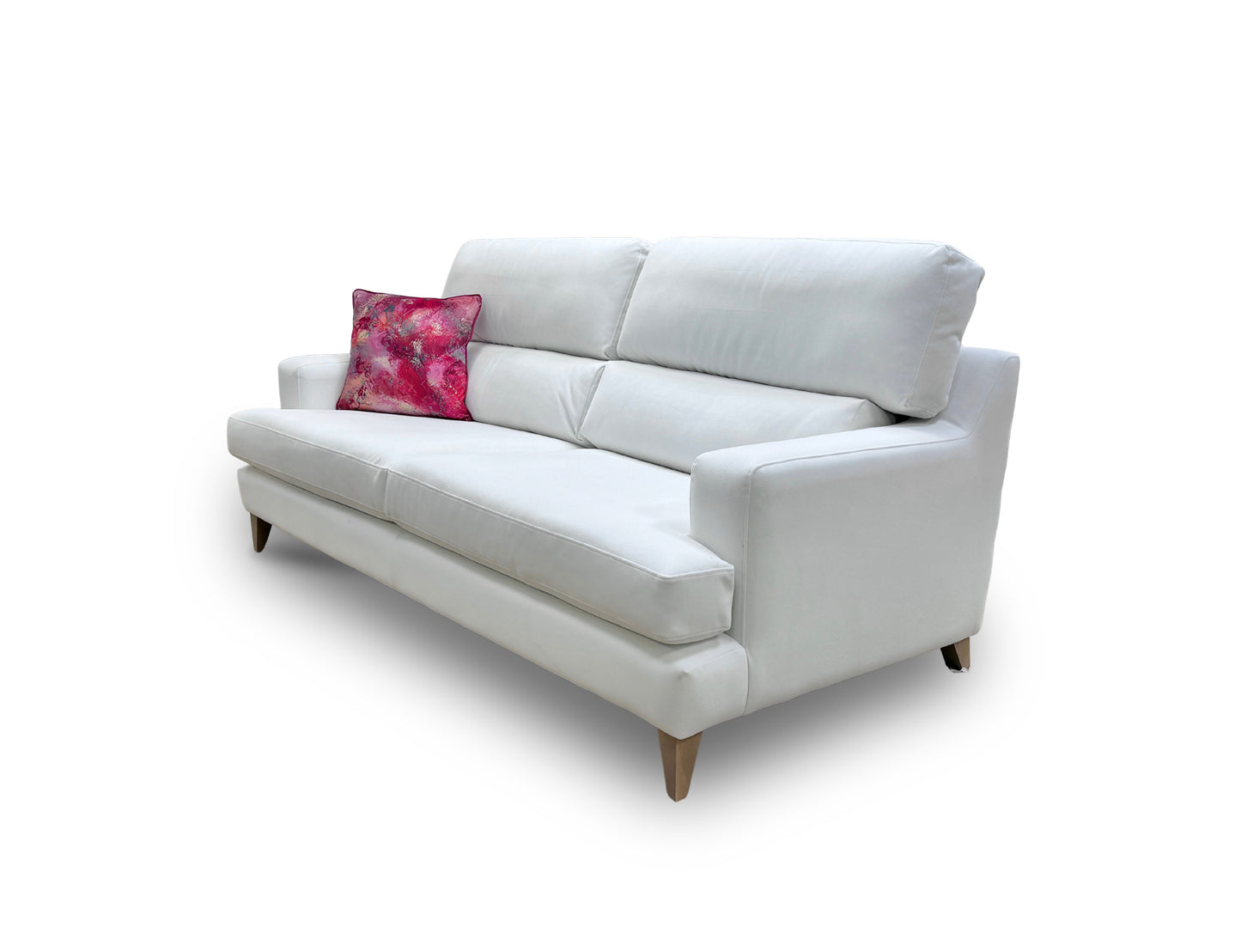 The Lounge Co. ‘Romilly’ White Velvet 4 Seater Sofa