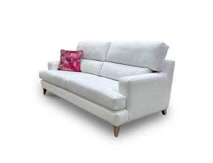 The Lounge Co. ‘Romilly’ White Velvet 4 Seater Sofa