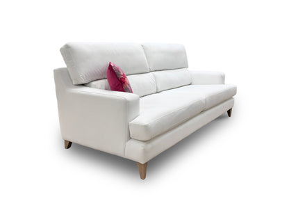 The Lounge Co. ‘Romilly’ White Velvet 4 Seater Sofa
