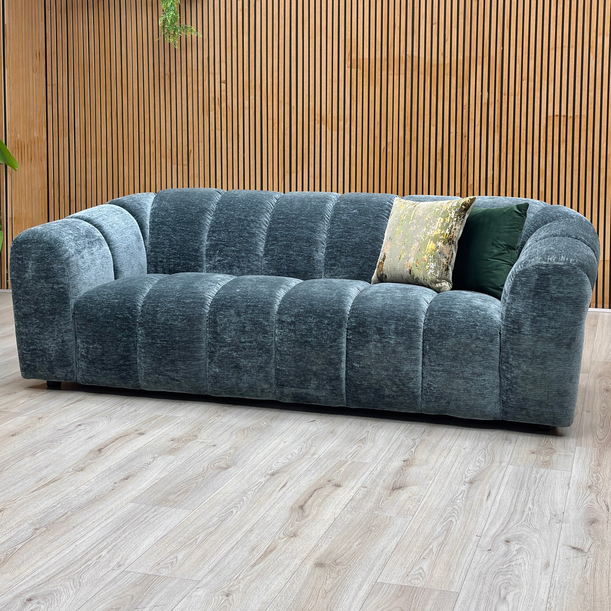 ‘Rhianna’ Aston Seafoam Green 47520 Fabric 3 Seater Sofa Furniture Village
