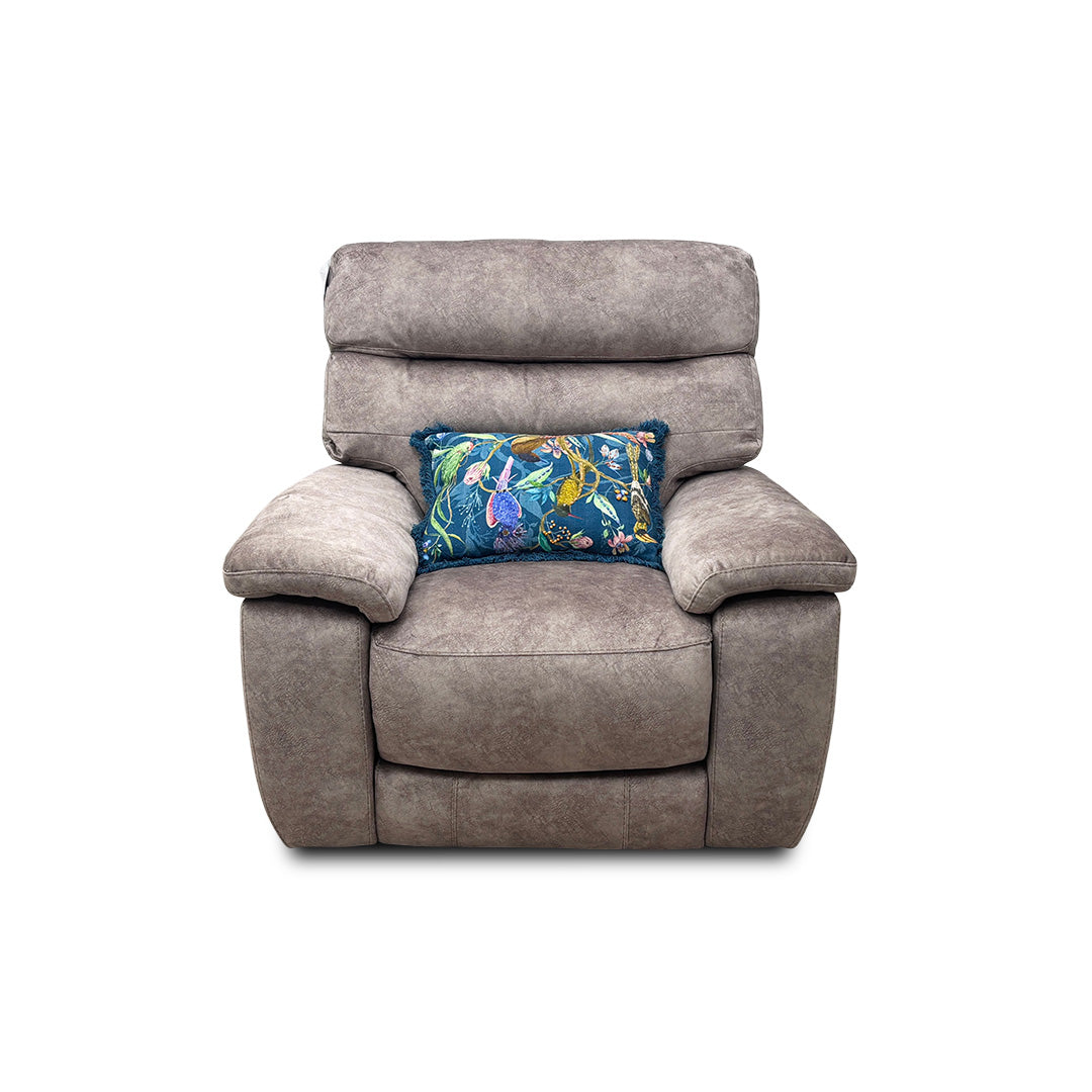 ‘Nimbus’ Bfa-Bnn-R29 Mink Velvet Power Recliner Chair with Power Headrests and Power Lumbar