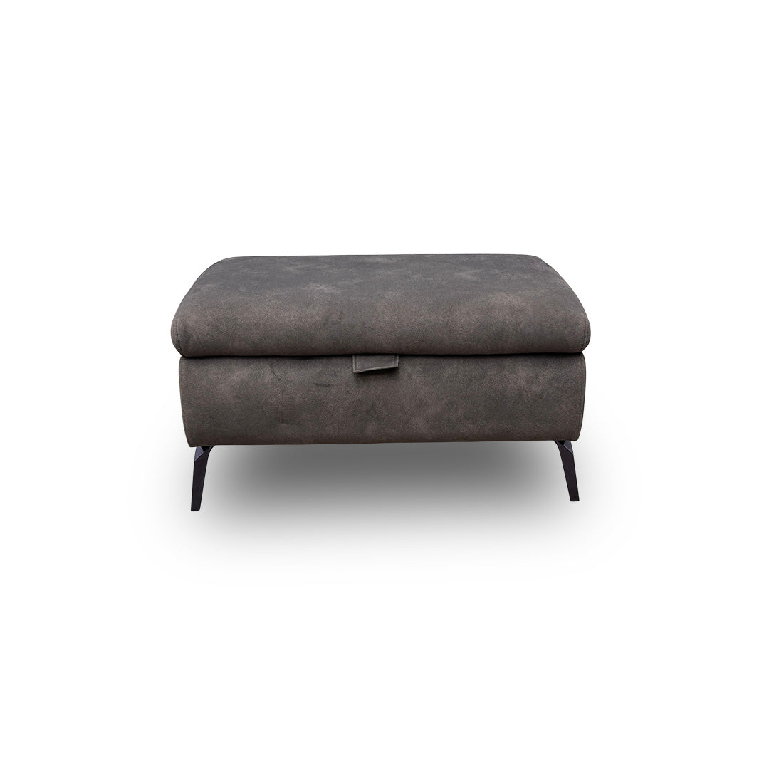 ‘Jude’ Mocha Dexter 04 43504 Fabric Storage Footstool