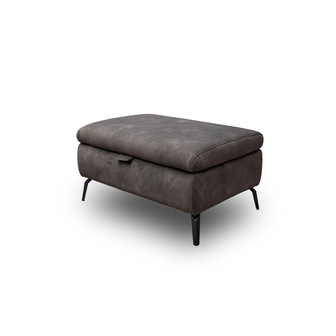 ‘Jude’ Mocha Dexter 04 43504 Fabric Storage Footstool