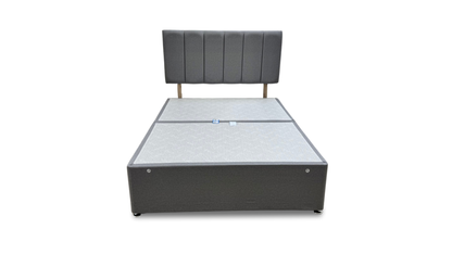 ‘Smithers’ Grey Fabric Double Bed
