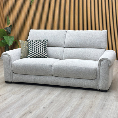 ‘Nixon’ Fab-Mil-R104 Oyster Fabric 3 Seater Sofa Furniture Village