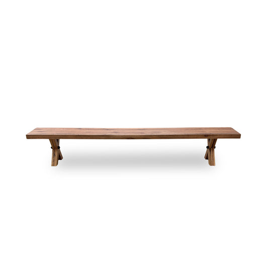 Bodahl 'Terra' 06 Bassano Solid Oak 280cm Dining Bench with Wooden X-Shaped Legs