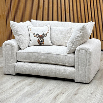 ‘Retreat’ Odyssey Afterglow White Fabric Snuggler Chair Furniture Village