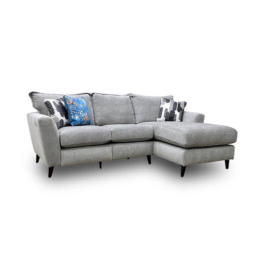'Sofia' Marlon Casper Wf Fabric Power Recliner Corner Sofa with Chaise End