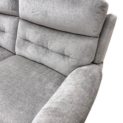 'Springer' Fab-Nts-R11 Dove Fabric Power Recliner 3 Seater Sofa