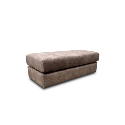 'Serenis' Chocolate Velvet Large Bench Footstool
