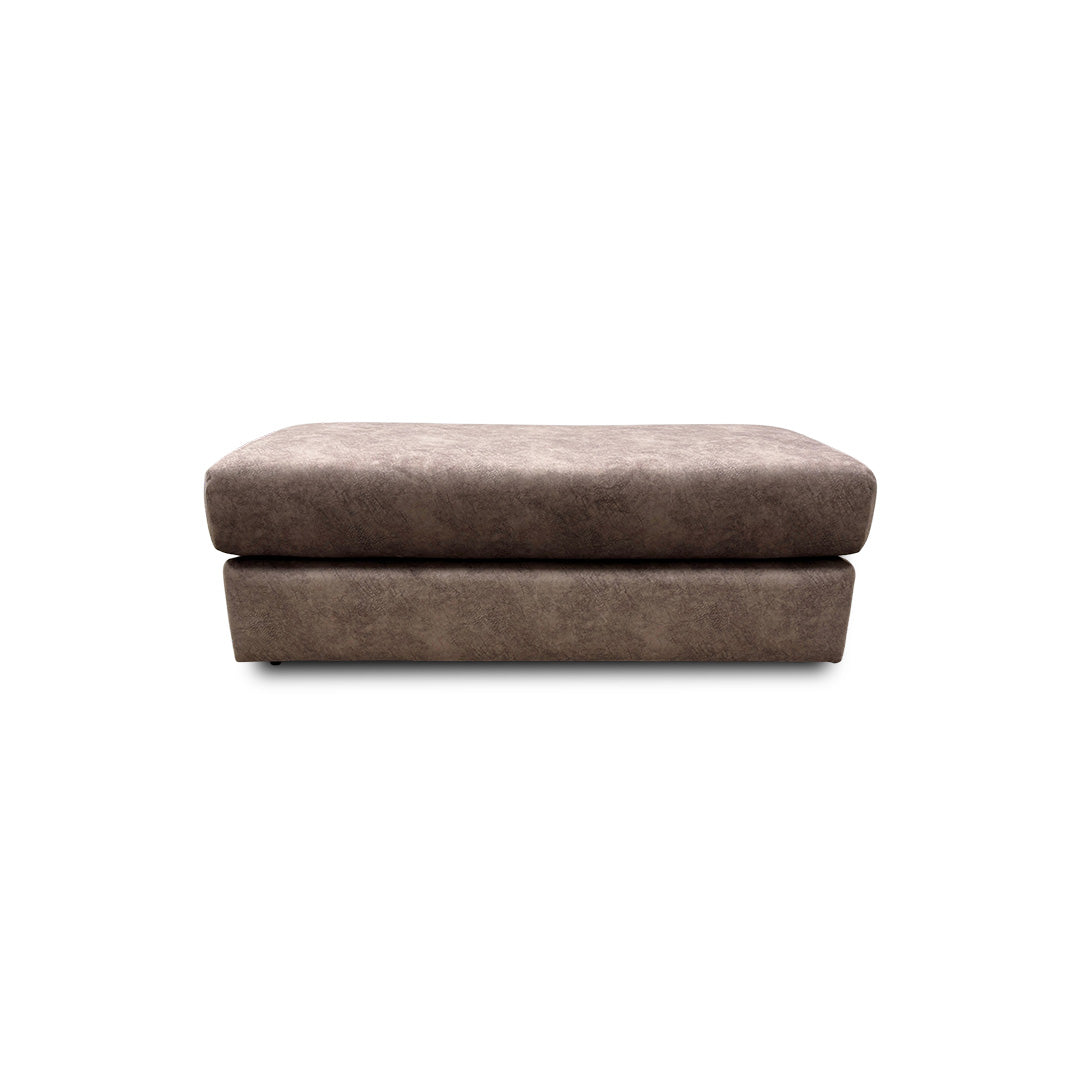 'Serenis' Chocolate Velvet Large Bench Footstool