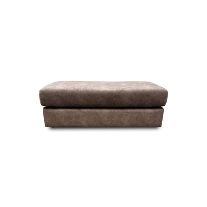 'Serenis' Chocolate Velvet Large Bench Footstool