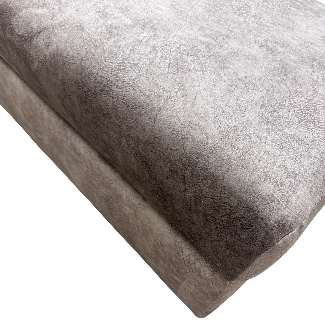 'Serenis' Chocolate Velvet Large Bench Footstool