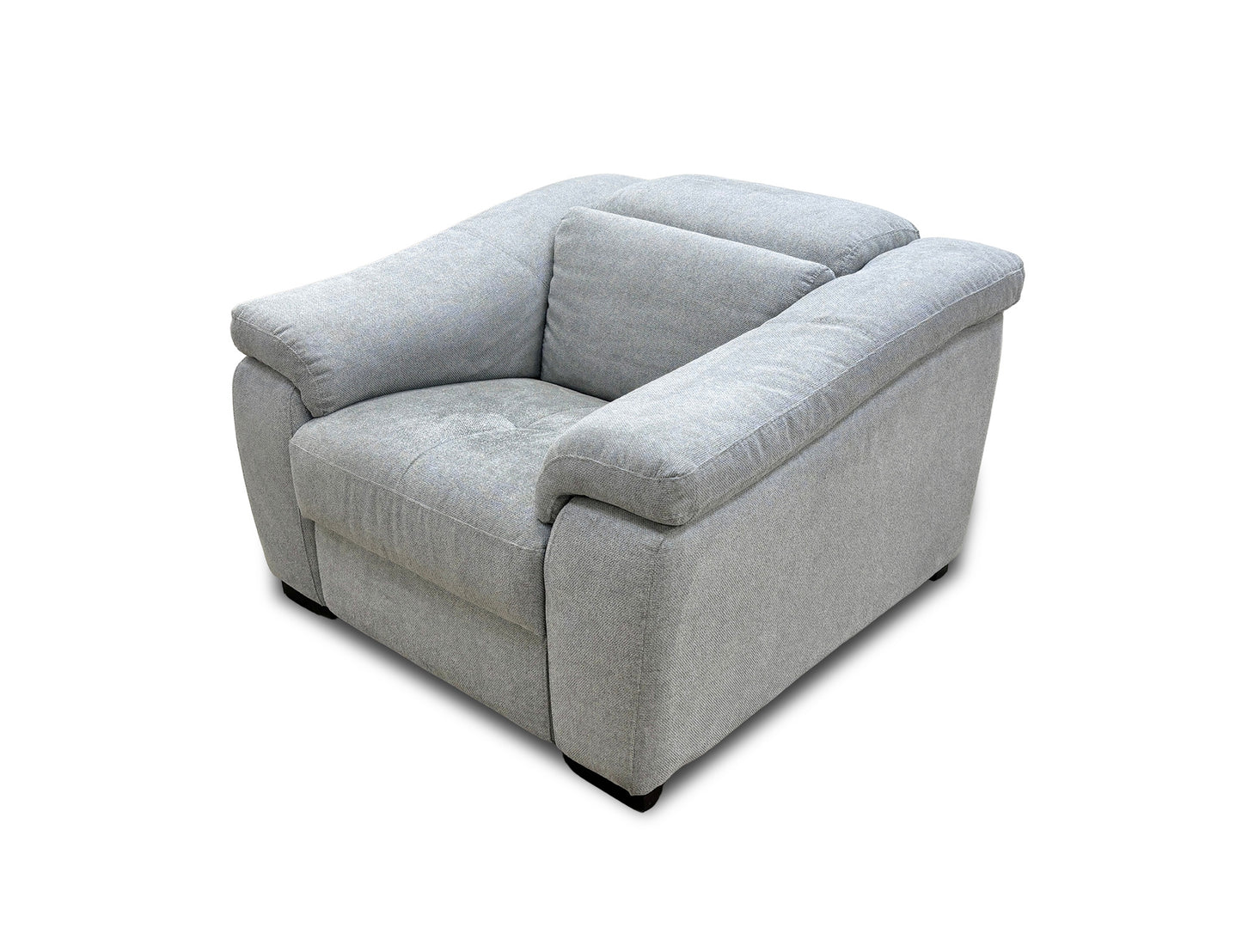 Nicoletti ‘Galileo’ Light Grey Fabric Armchair with Manual Headrest
