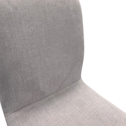 'Noel' Grey Upholstery Wooden Leg Dining Chair - Set of 2