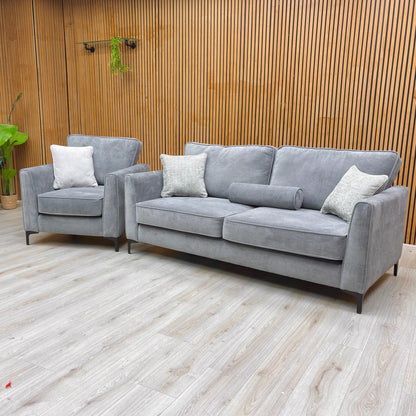 Lifestyle shot of the sofa set in a room setting.