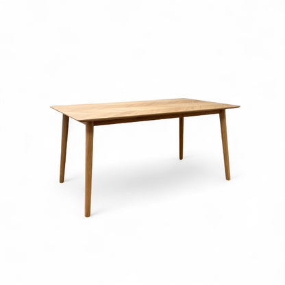 'Walker' Solid Oak 160cm Fixed Dining Table
