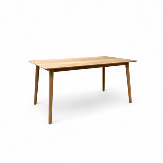 'Walker' Solid Oak 160cm Fixed Dining Table