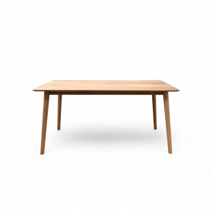 'Walker' Solid Oak 160cm Fixed Dining Table