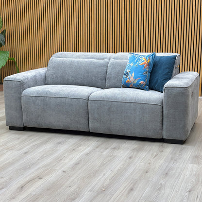‘Venosa’ Grey Fabric 3 Seater Power Recliner Sofa Very.com