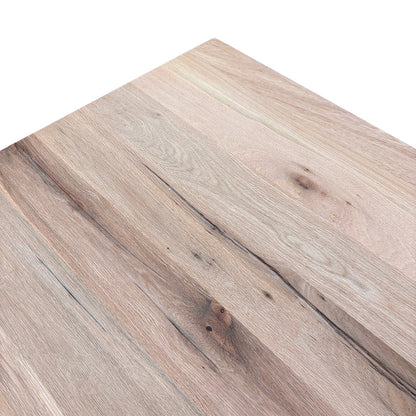Bodahl 'Loki' 52 Natura Bianca Solid Oak Swiss Top 200cm Dining Table with Metal X-Shaped Legs