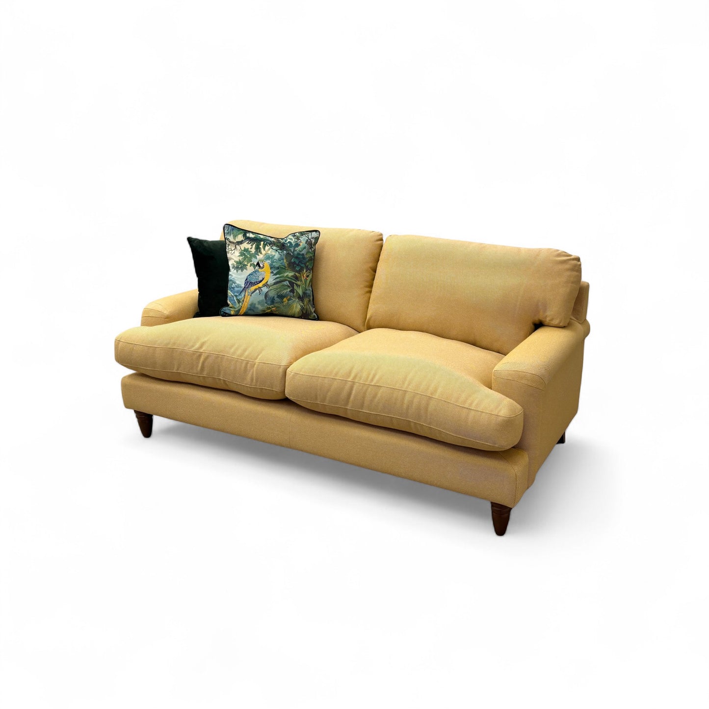'Livie' Mustard Livie Fabric 2 Seater Sofa