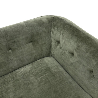 'Appleton' Moss Green Appleton Plain Fabric 2 Seater Sofa