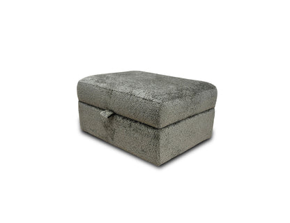 ‘Somerford' Dark Green Texture Storage Footstool