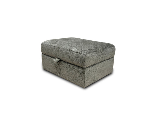 ‘Somerford' Dark Green Texture Storage Footstool