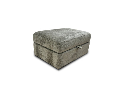 ‘Somerford' Dark Green Texture Storage Footstool