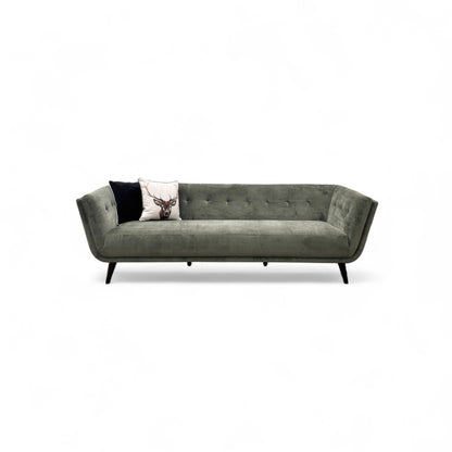 'Appleton' Moss Green Appleton Plain Fabric 4 Seater Sofa