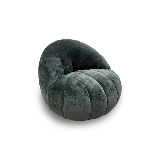 'Appleton' Forest Green Appleton Plain Fabric Accent Swivel Chair