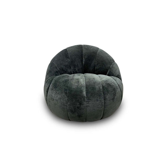 'Appleton' Forest Green Appleton Plain Fabric Accent Swivel Chair