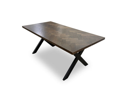 ‘Nate' Smoked Oak 180cm Dining Table