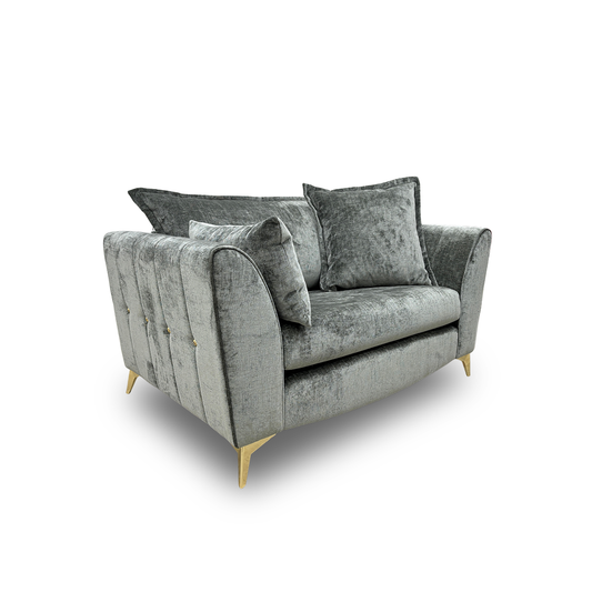 ‘Luella’ Luxe Chenille Alpine Green All Over Love Seat