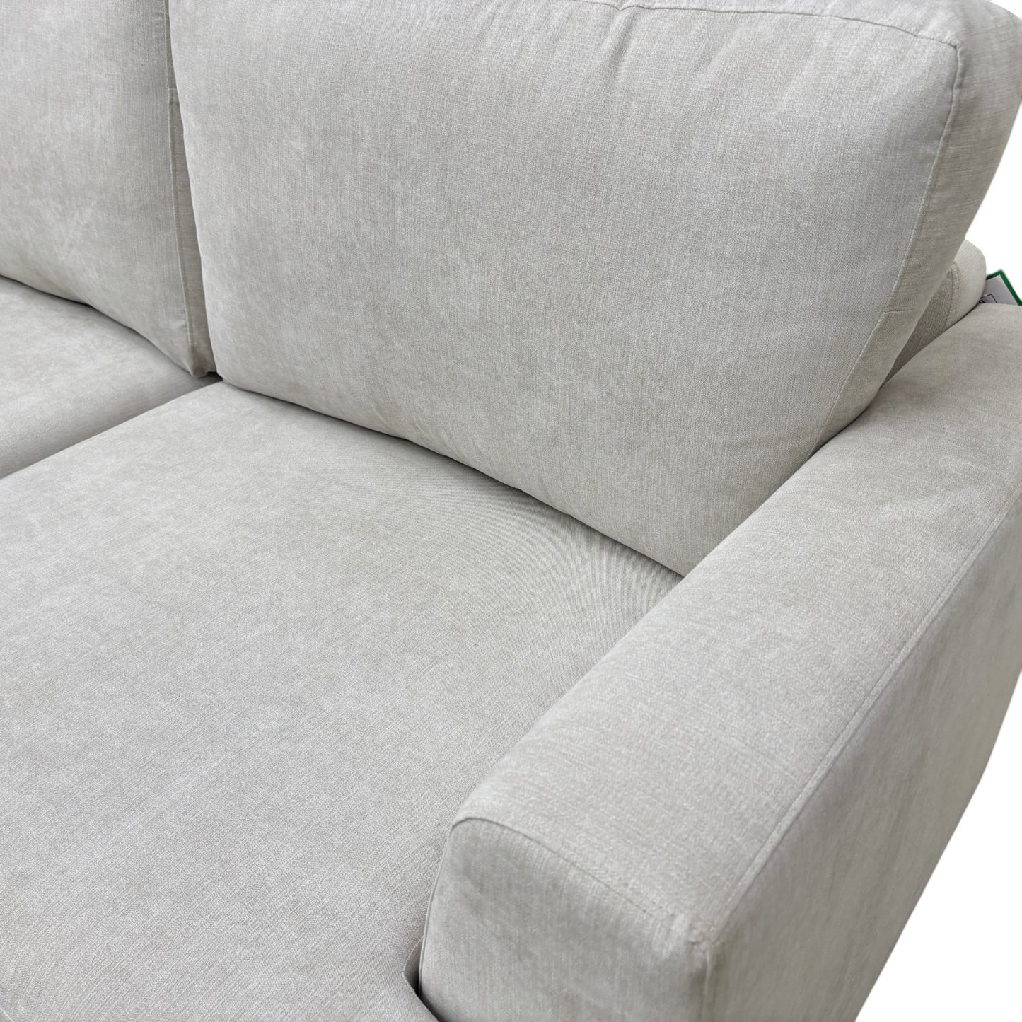 'Freya' Silver Freya Plain Weave Fabric 2 Corner 2 Sofa