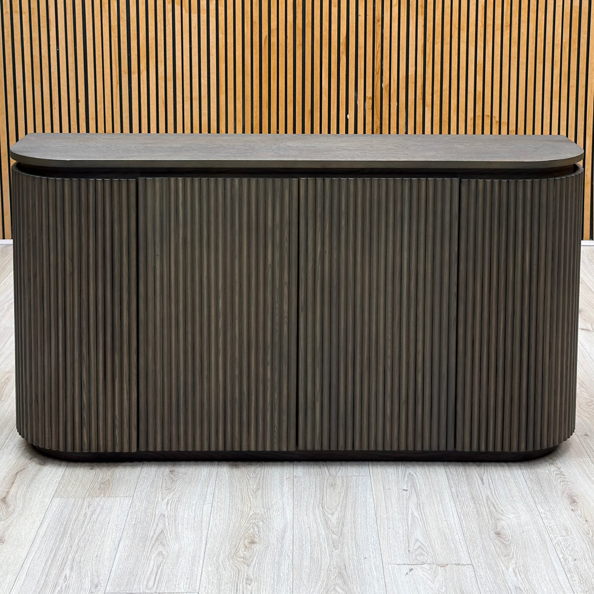 'Jai' Dark Oak Solid Oak 4 Door 1 Drawer Sideboard