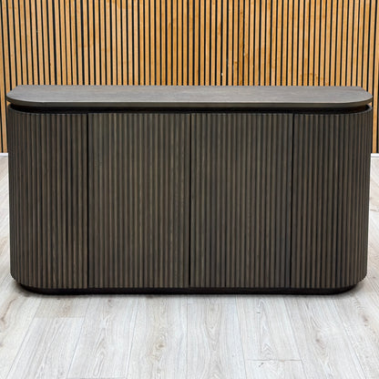 'Jai' Dark Oak Solid Oak 4 Door 1 Drawer Sideboard