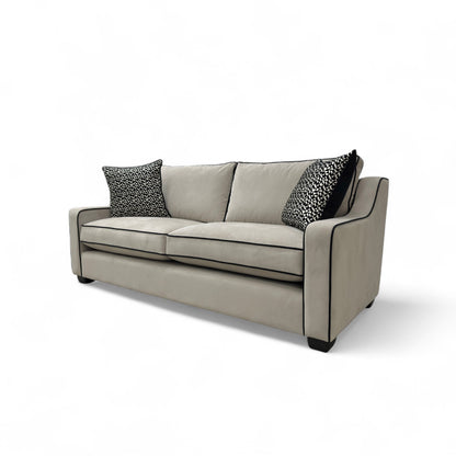 'Celine' Plush Platinum Eb Cp Velvet 3 Seater Sofa