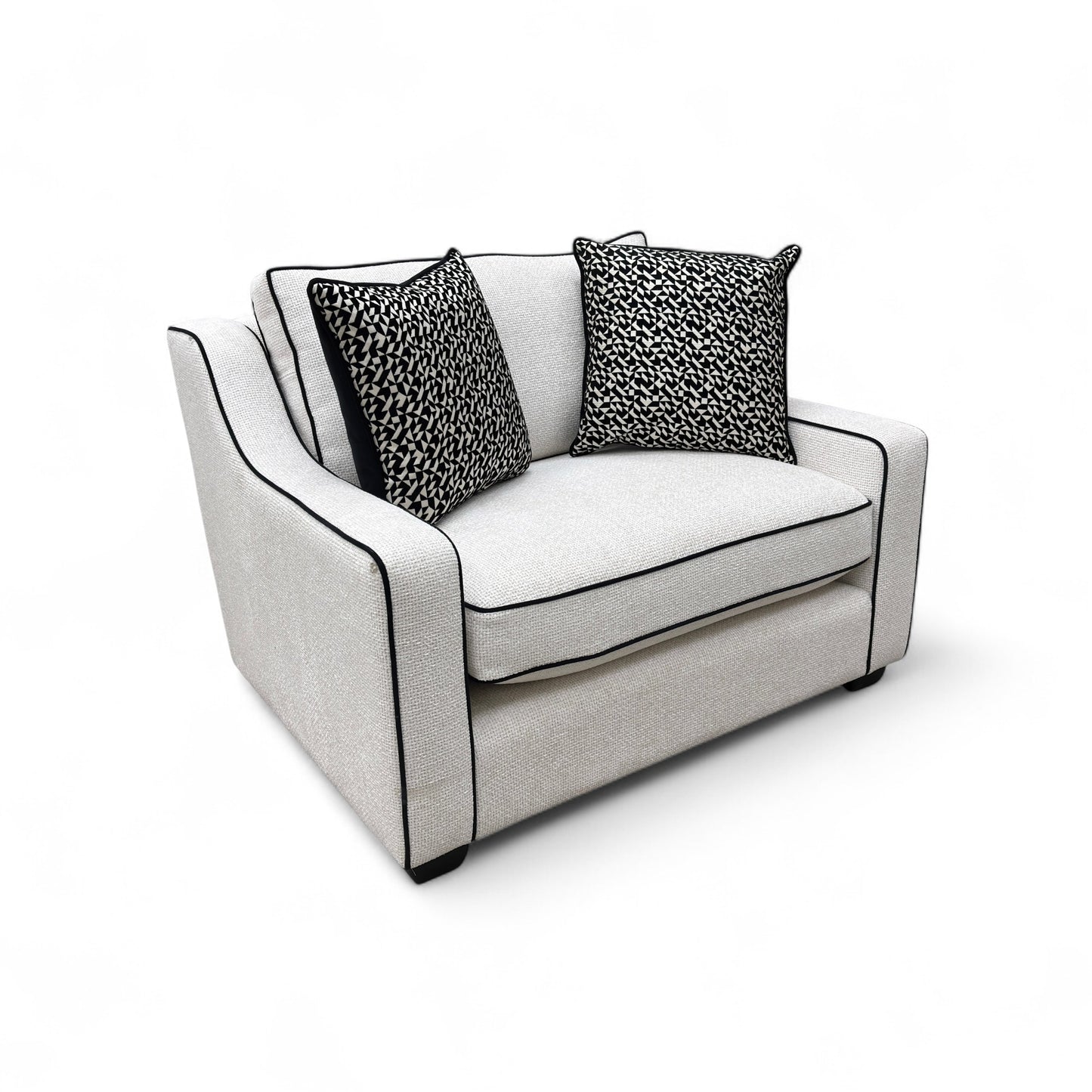 'Celine' Fabric Tuzzi Ivory Mchrome Scat Eb Cp Snuggler