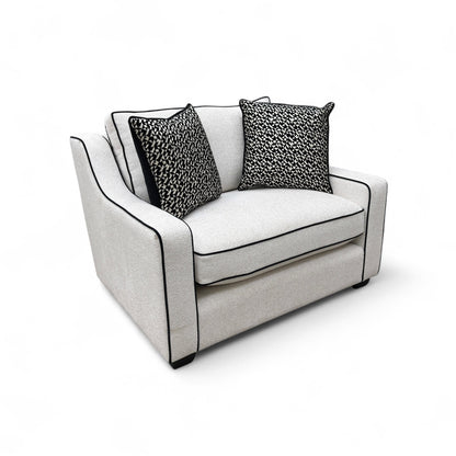 'Celine' Fabric Tuzzi Ivory Mchrome Scat Eb Cp Snuggler