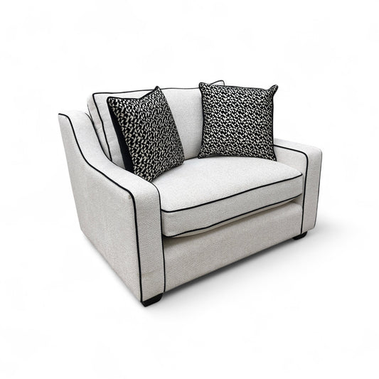 'Celine' Fabric Tuzzi Ivory Mchrome Scat Eb Cp Snuggler