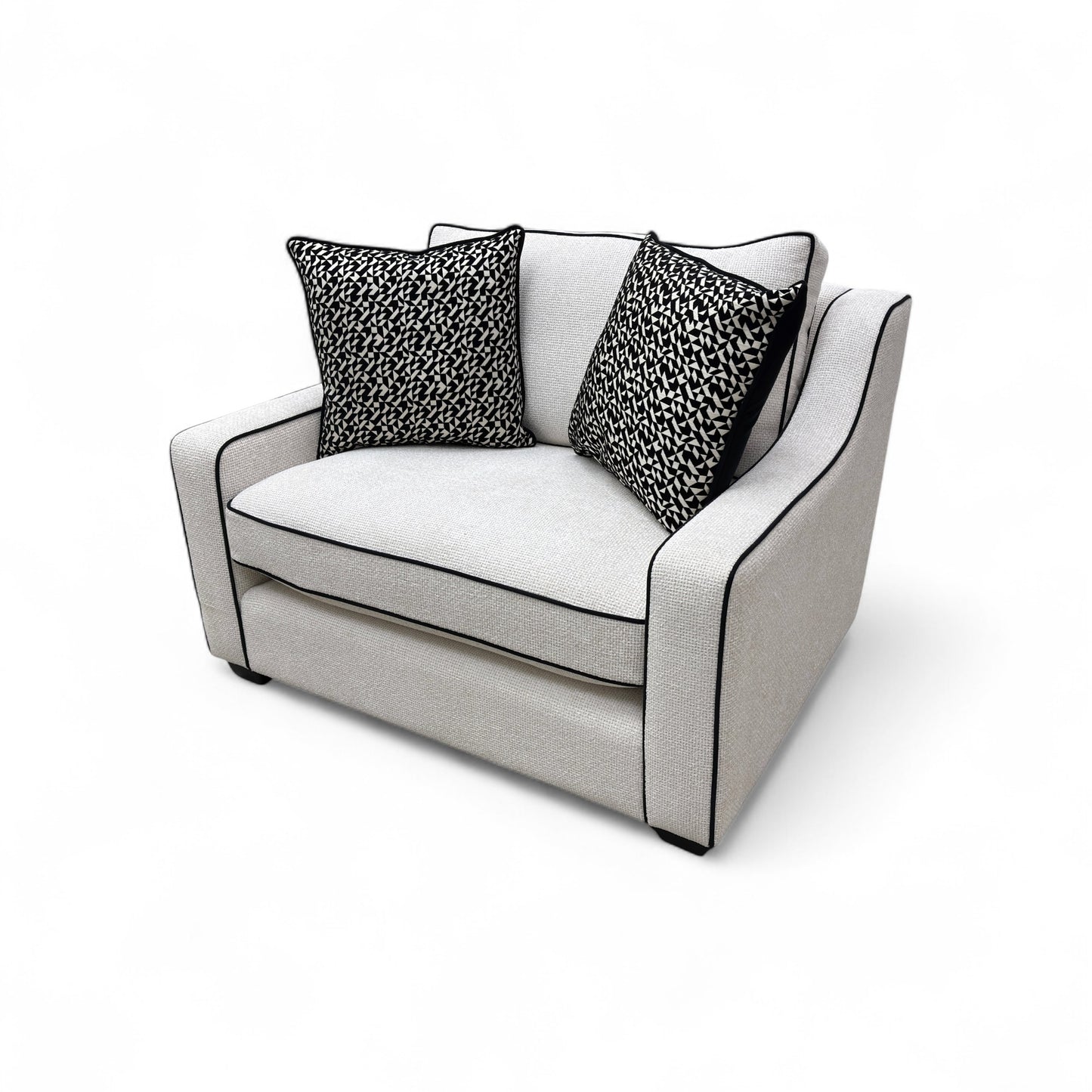 'Celine' Fabric Tuzzi Ivory Mchrome Scat Eb Cp Snuggler