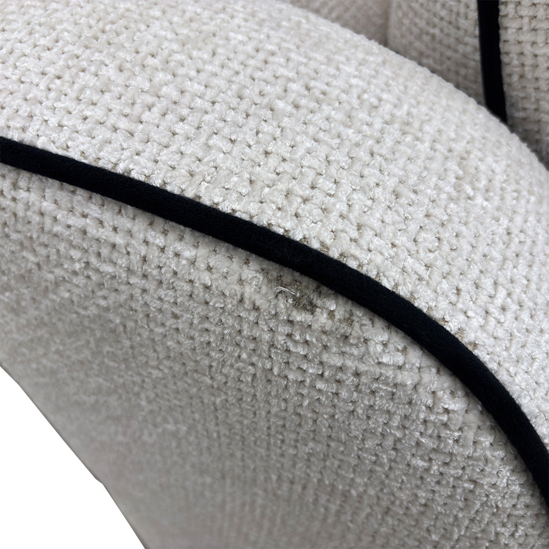 'Celine' Fabric Tuzzi Ivory Mchrome Scat Eb Cp Snuggler