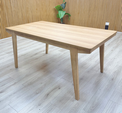 ‘Cooper’ Light Oak Veneer Large Dining Table