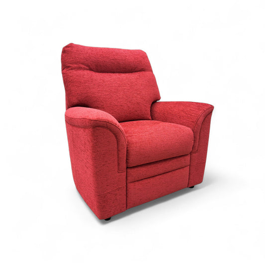 Parker Knoll 'Hudson 23' Cherry Red Fabric Chair