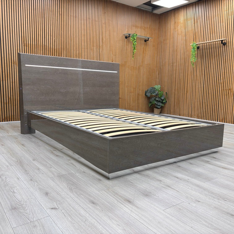 ‘Venezia’ Italian Silver Birch Bed Frame with LED Lights - King
