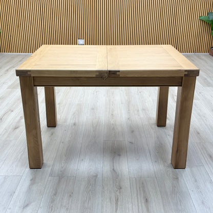 ‘Delaney’ Light Oak Solid Oak Small Extending Dining Table