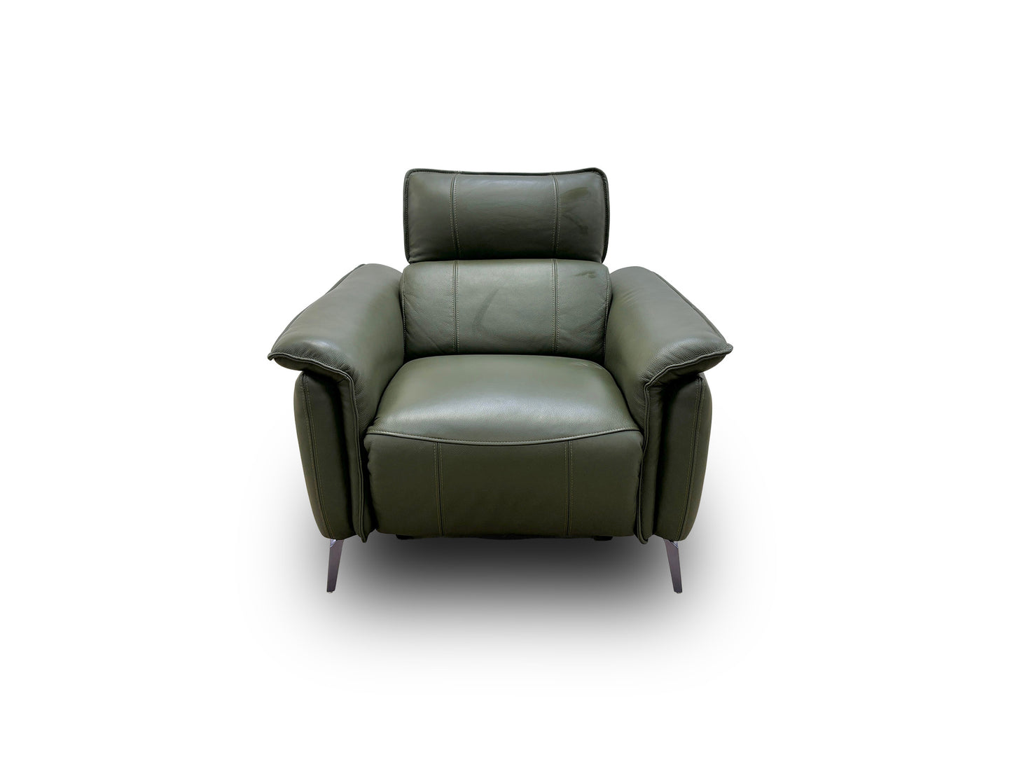 ‘Jude’ Montana Oslo Pine Cat 40/10 Leather Power Recliner Armchair with Telescopic Headrests